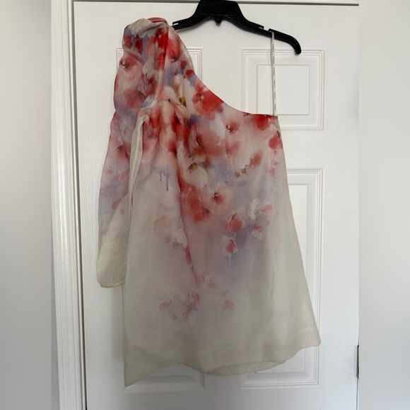 Zimmermann Crush Asymmetrical Mini Dress Size 2 - Picture 13 of 15